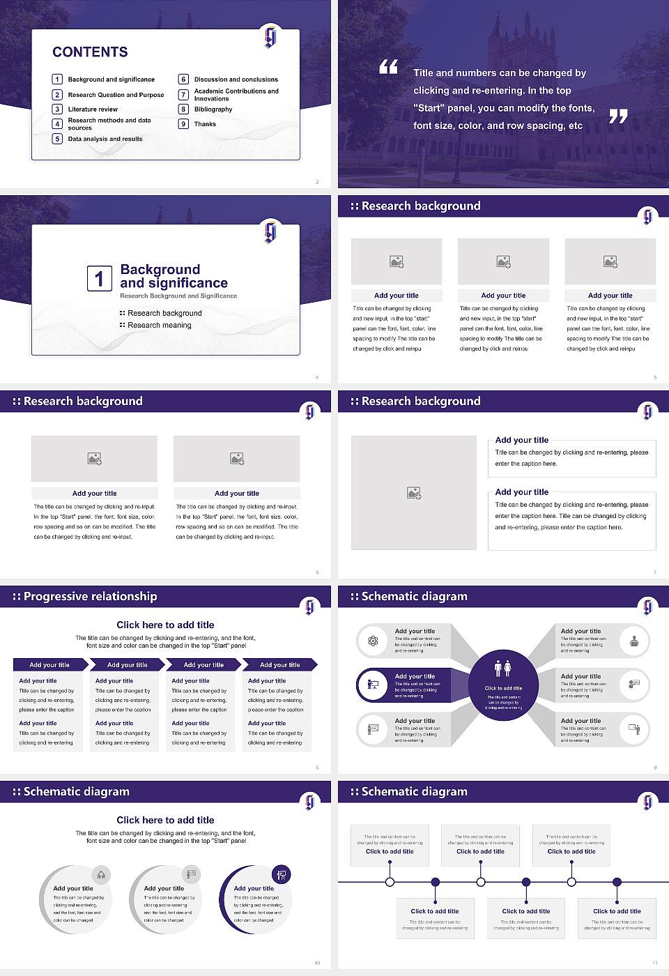 Garrett-Evangelical Theological Seminary Graduation Thesis Defense PPT Template16:9 ratio PPT effect preview image2