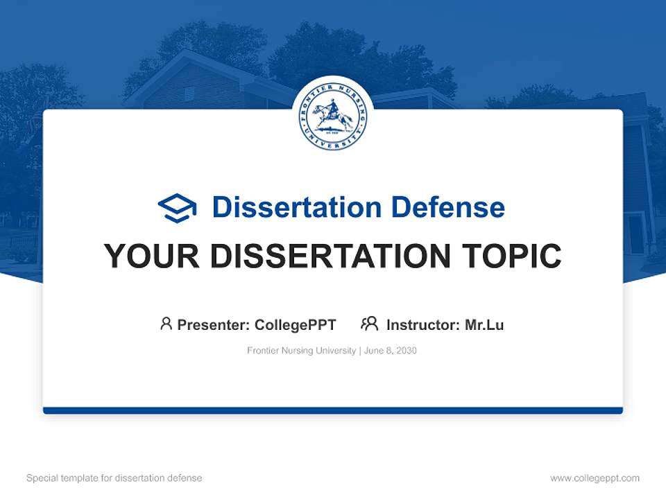 Frontier Nursing University Graduation Thesis Defense PPT Template4:3 ratio PPT effect preview image7