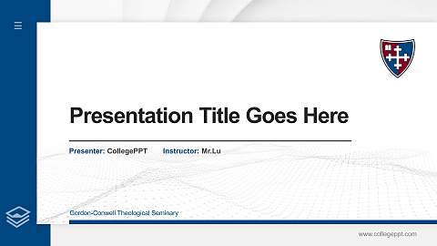 Gordon-Conwell Theological Seminary Thesis Proposal/Graduation Defense PPT Template