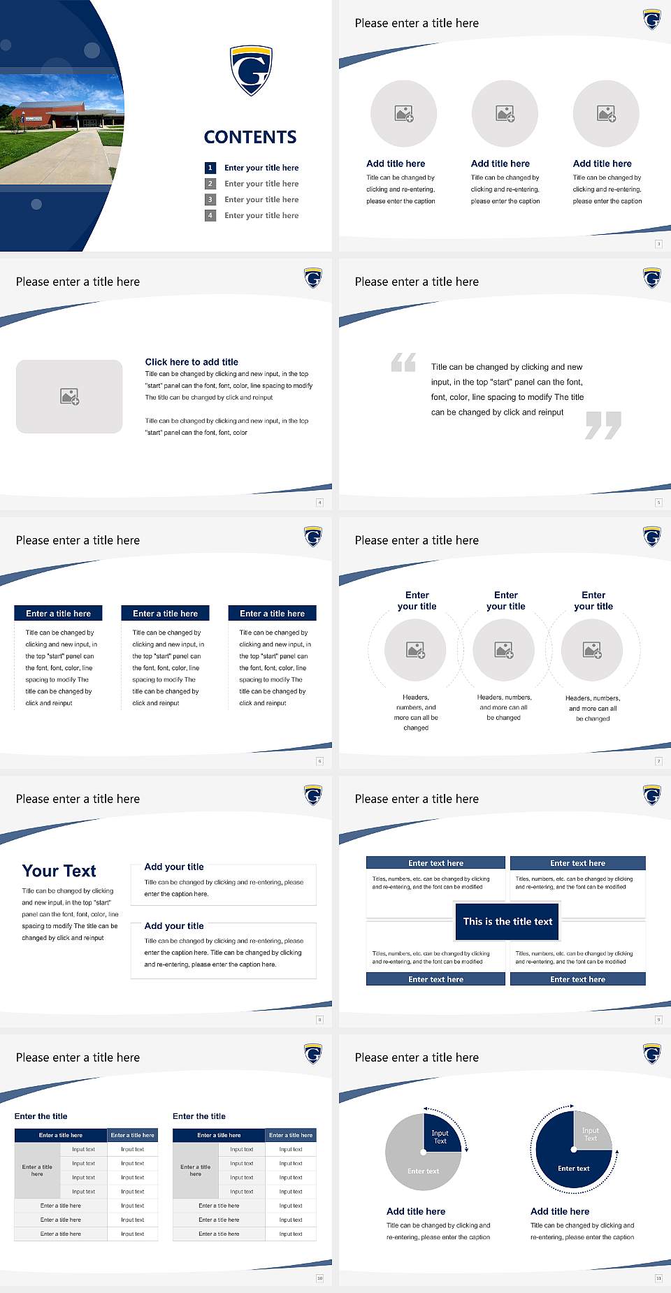Graceland University-Lamoni Course/Courseware Creation PPT Template4:3 ratio PPT effect preview image2