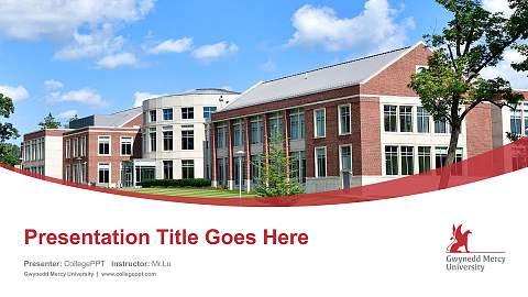 Gwynedd Mercy University Course/Courseware Creation PPT Template