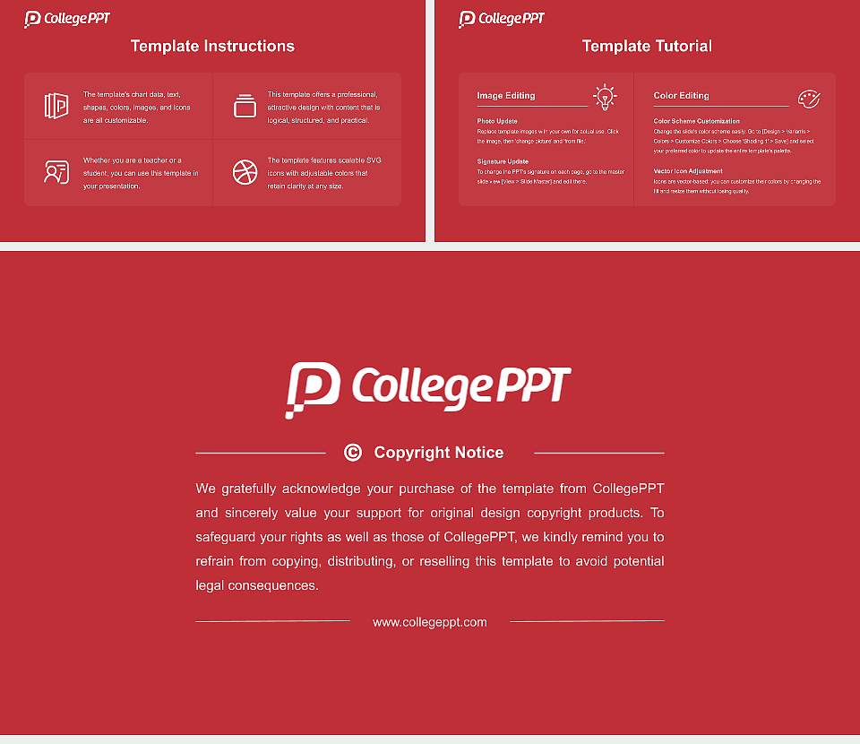 Gwynedd Mercy University Course/Courseware Creation PPT Template16:9 ratio PPT effect preview image5