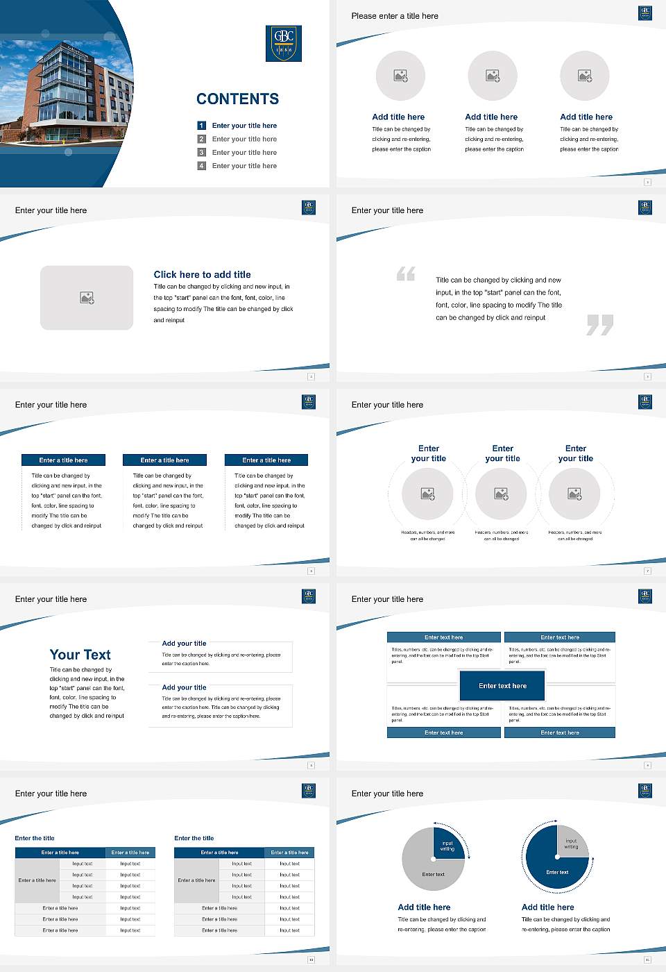 Goldey-Beacom College Course/Courseware Creation PPT Template16:9 ratio PPT effect preview image2