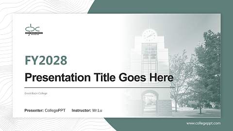 Great Basin College Academic Presentation/Research Findings Report PPT Template