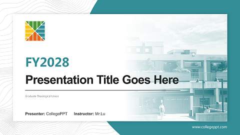 Graduate Theological Union Academic Presentation/Research Findings Report PPT Template