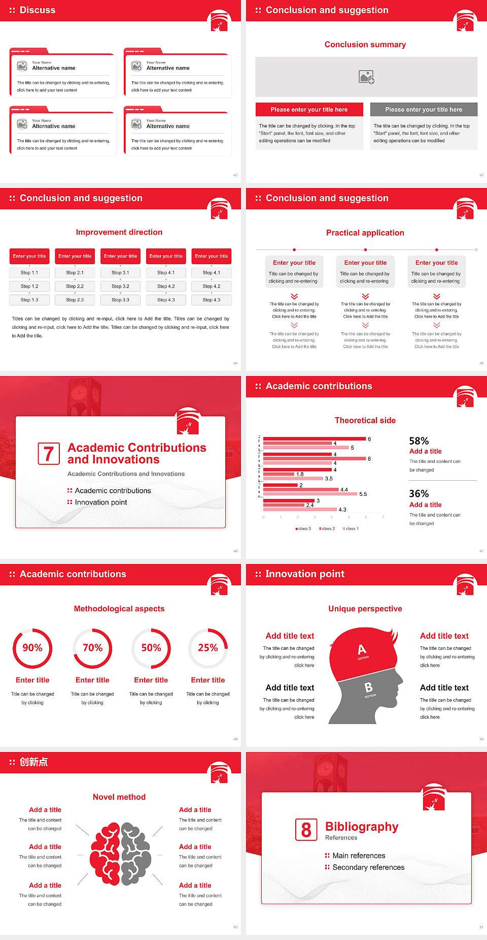Frostburg State University Graduation Thesis Defense PPT Template4:3 ratio PPT effect preview image6