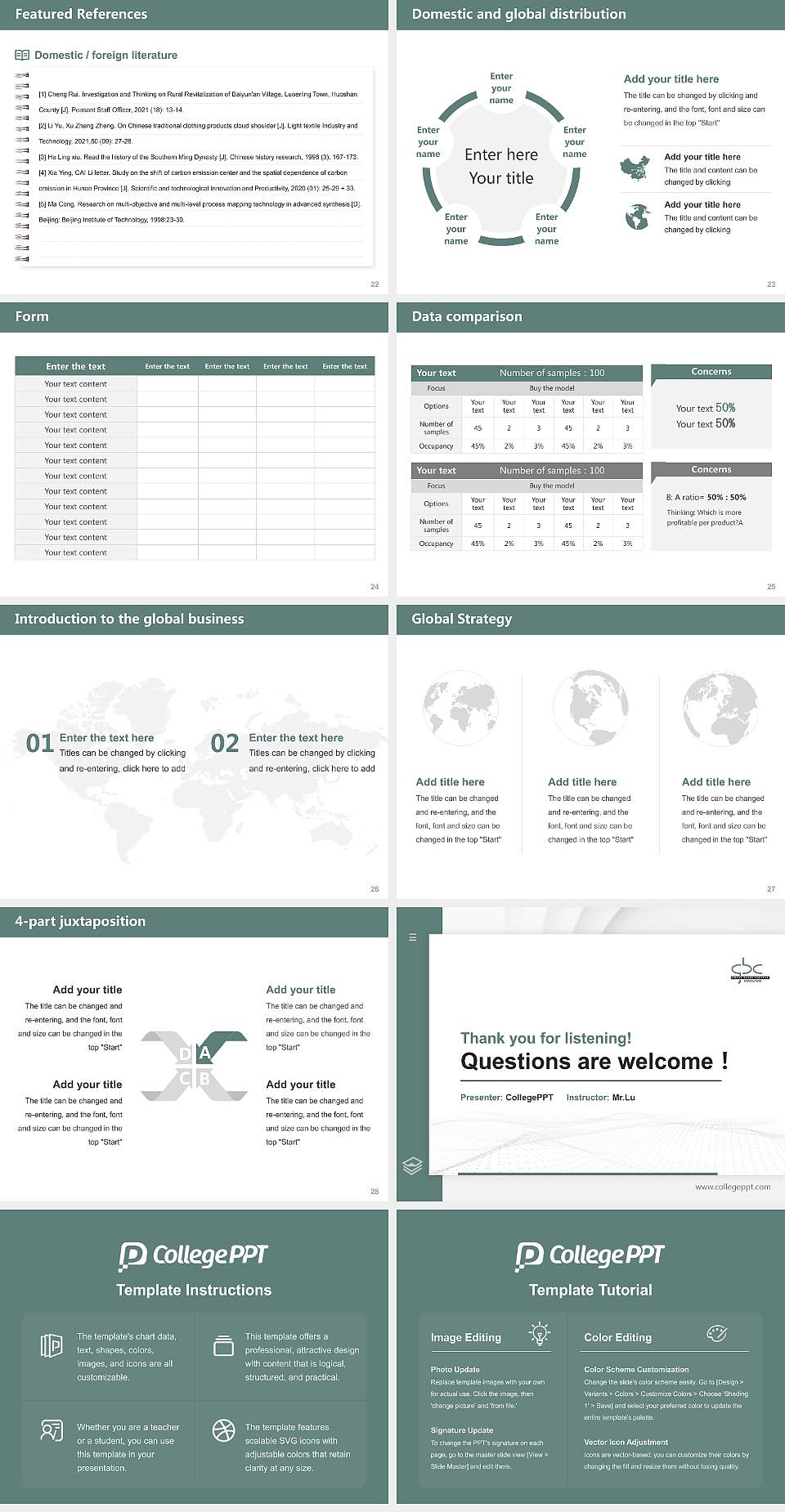 Great Basin College Thesis Proposal/Graduation Defense PPT Template4:3 ratio PPT effect preview image4