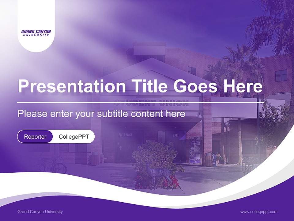Grand Canyon University Lecture Sharing and Networking Event PPT Template4:3 ratio PPT effect preview image4