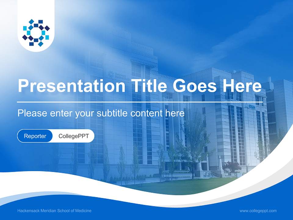 Hackensack Meridian School of Medicine Lecture Sharing and Networking Event PPT Template4:3 ratio PPT effect preview image4