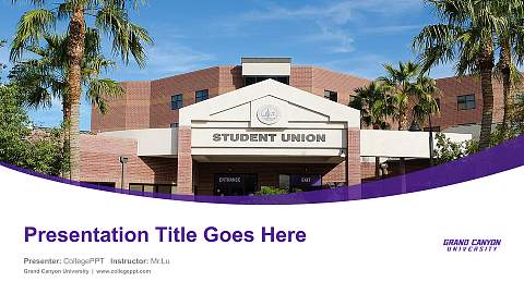 Grand Canyon University Course/Courseware Creation PPT Template