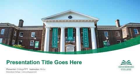 Greensboro College Course/Courseware Creation PPT Template