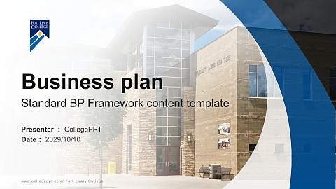 Fort Lewis College Competition/Entrepreneurship Contest PPT Template