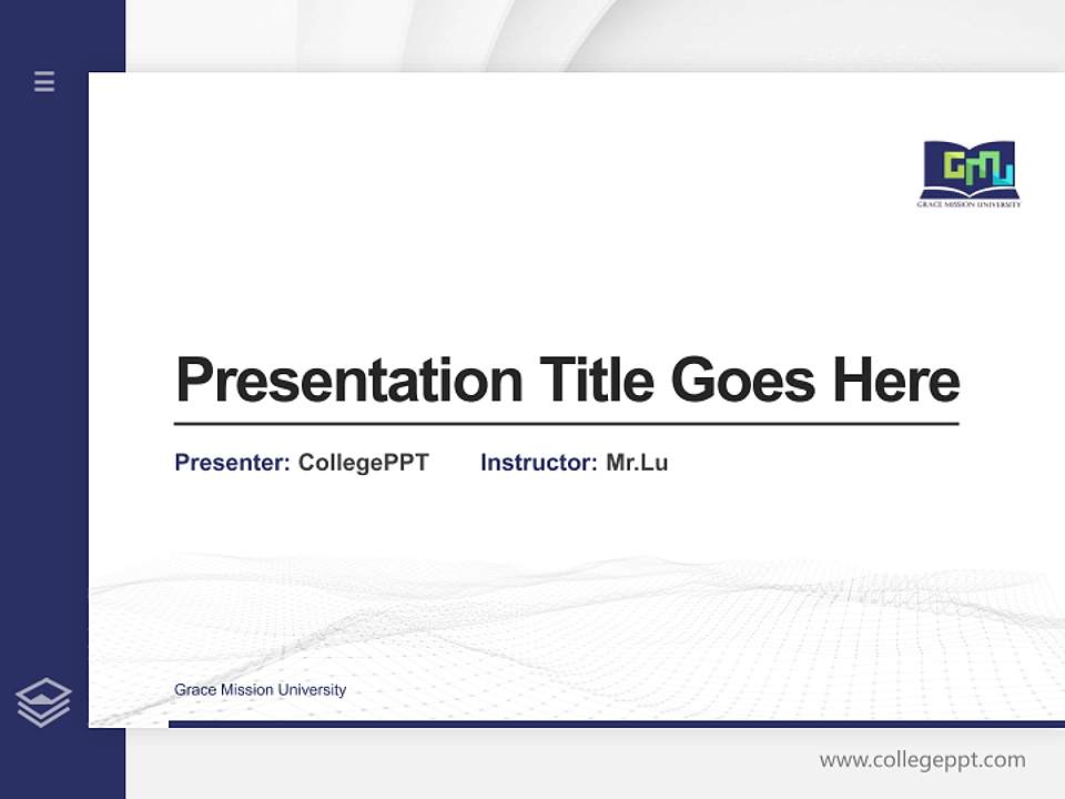 Grace Mission University Thesis Proposal/Graduation Defense PPT Template4:3 ratio PPT effect preview image5