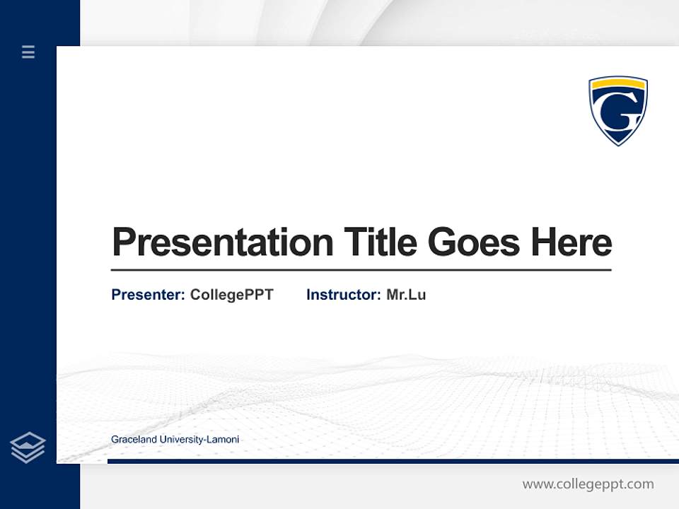 Graceland University-Lamoni Thesis Proposal/Graduation Defense PPT Template4:3 ratio PPT effect preview image5
