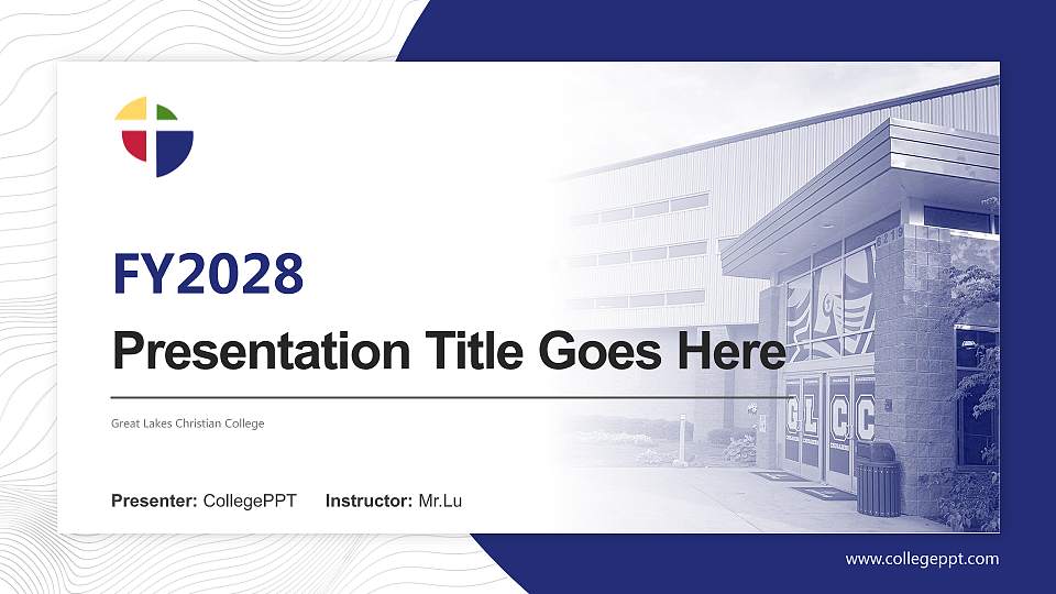 Great Lakes Christian College Academic Presentation/Research Findings Report PPT Template16:9 ratio PPT effect preview image