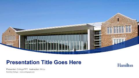 Hamilton College Course/Courseware Creation PPT Template