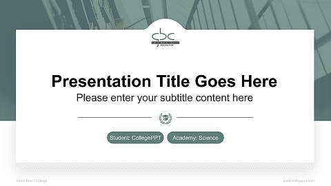Great Basin College National Scholarship Defense PPT Template