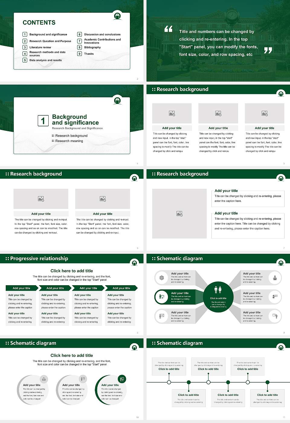 Georgia College & State University Graduation Thesis Defense PPT Template16:9 ratio PPT effect preview image2