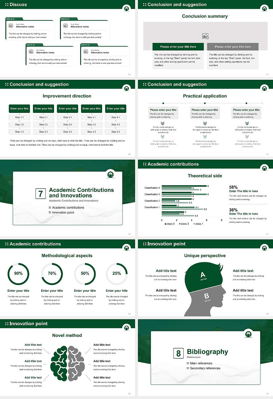 Georgia College & State University Graduation Thesis Defense PPT Template16:9 ratio PPT effect preview image6