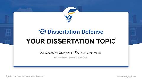 Fort Valley State University Graduation Thesis Defense PPT Template