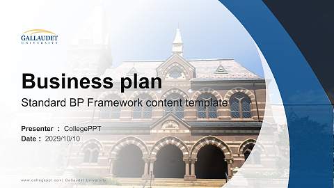 Gallaudet University Competition/Entrepreneurship Contest PPT Template