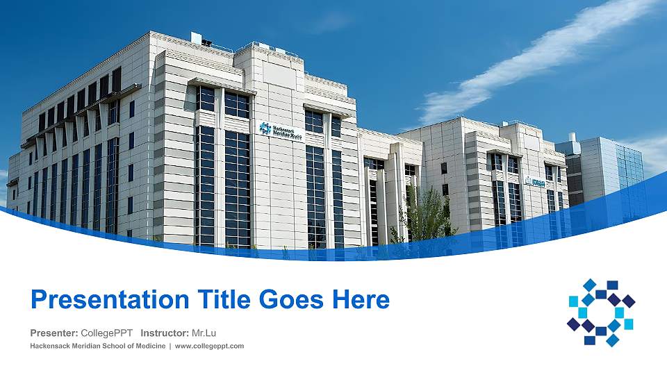 Hackensack Meridian School of Medicine Course/Courseware Creation PPT Template16:9 ratio PPT effect preview image