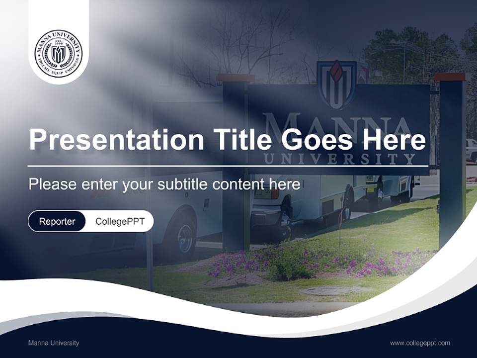 Manna University Lecture Sharing and Networking Event PPT Template4:3 ratio PPT effect preview image4