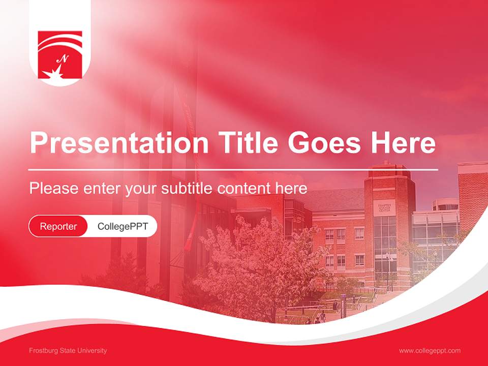 Frostburg State University Lecture Sharing and Networking Event PPT Template4:3 ratio PPT effect preview image4