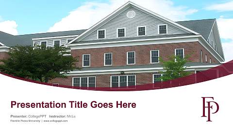 Franklin Pierce University Course/Courseware Creation PPT Template