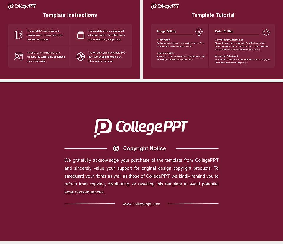 Franklin Pierce University Course/Courseware Creation PPT Template16:9 ratio PPT effect preview image5