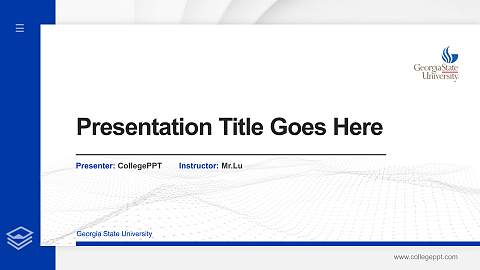 Georgia State University Thesis Proposal/Graduation Defense PPT Template