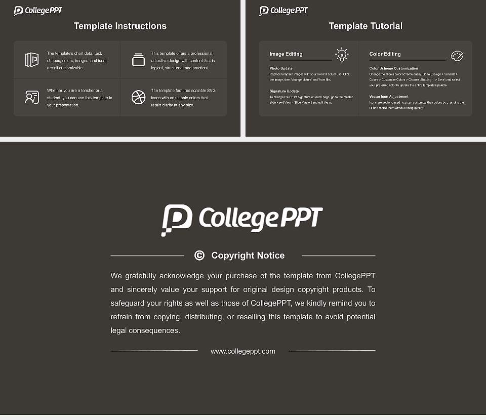 Geneva College Course/Courseware Creation PPT Template16:9 ratio PPT effect preview image5
