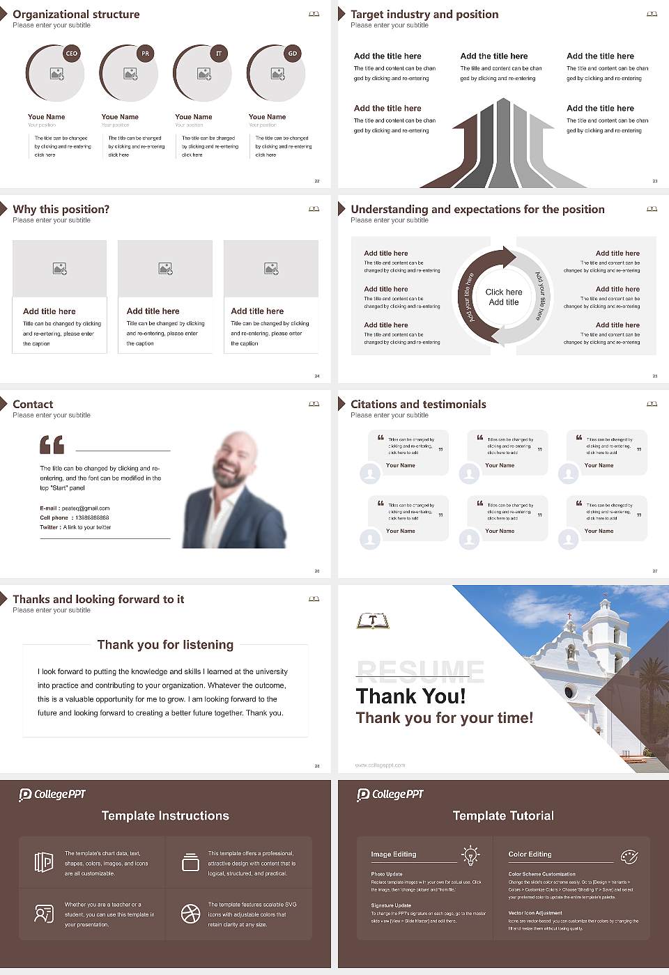 Franciscan School of Theology Resume PPT Template16:9 ratio PPT effect preview image4