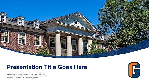 Gettysburg College Course/Courseware Creation PPT Template