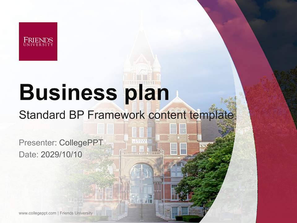 Friends University Competition/Entrepreneurship Contest PPT Template4:3 ratio PPT effect preview image9