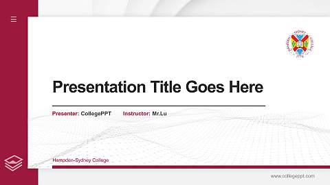 Hampden-Sydney College Thesis Proposal/Graduation Defense PPT Template