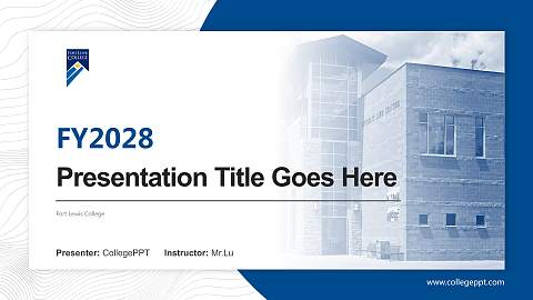 Fort Lewis College Academic Presentation/Research Findings Report PPT Template