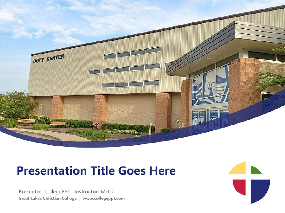 Great Lakes Christian College Course/Courseware Creation PPT Template4:3 ratio PPT effect preview image5