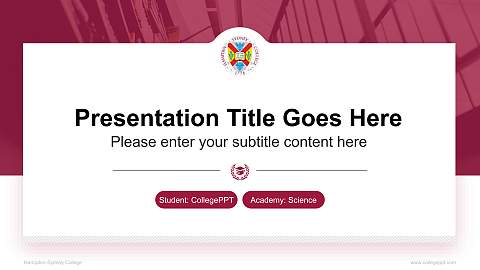 Hampden-Sydney College National Scholarship Defense PPT Template