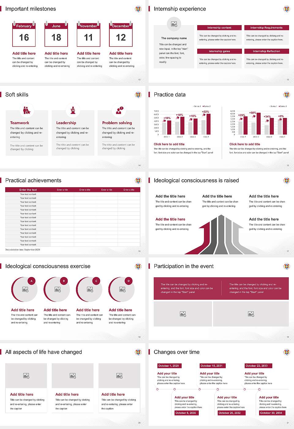 Hampden-Sydney College National Scholarship Defense PPT Template16:9 ratio PPT effect preview image3