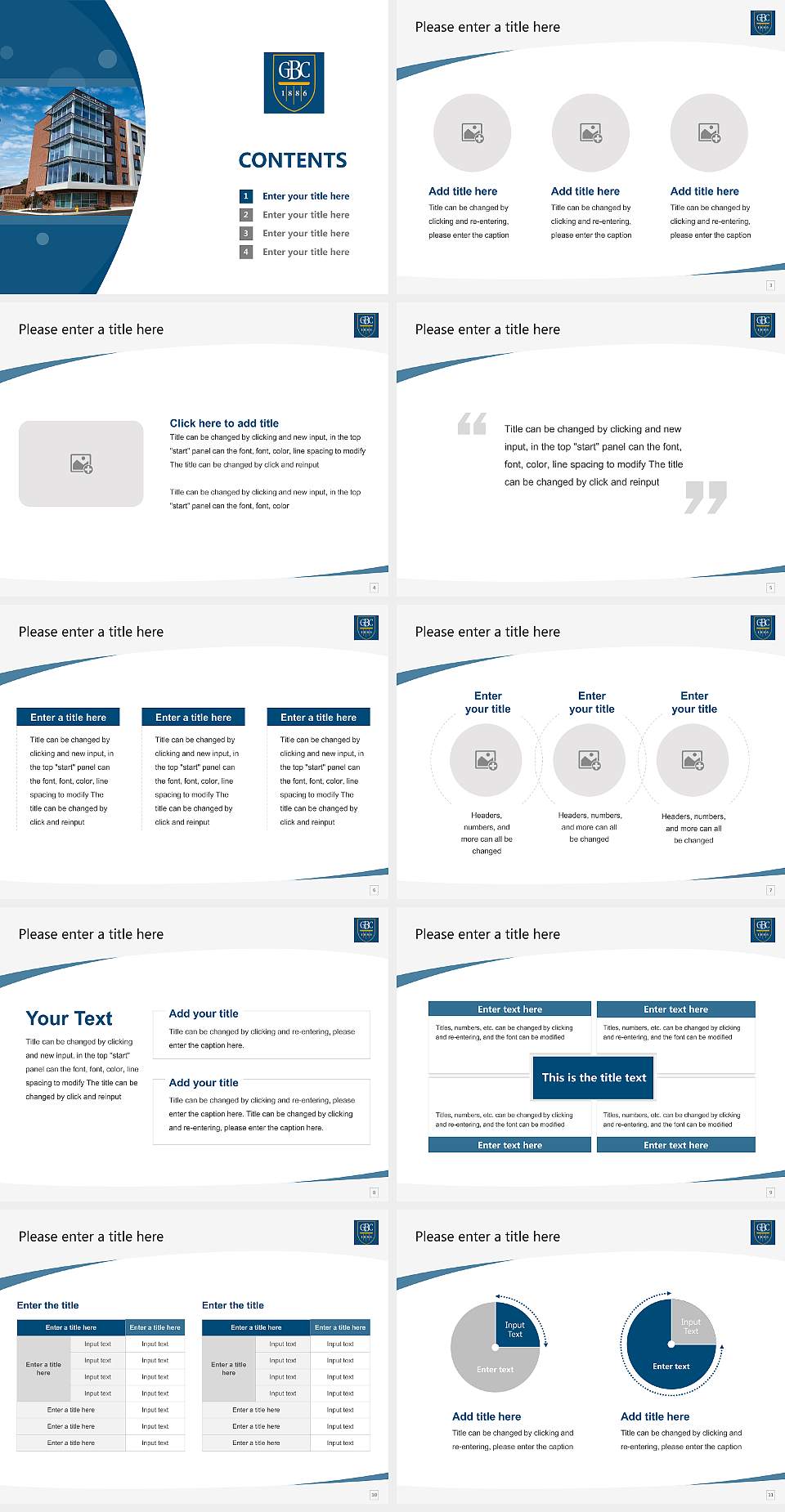Goldey-Beacom College Course/Courseware Creation PPT Template4:3 ratio PPT effect preview image2