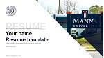 Manna University履歴書PPTテンプレート