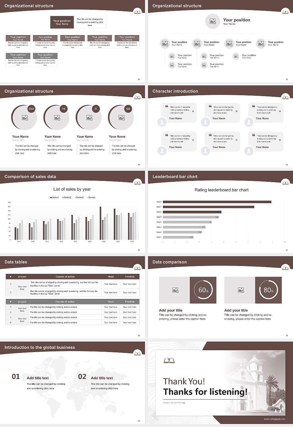 Franciscan School of Theology Academic Presentation/Research Findings Report PPT Template16:9 ratio PPT effect preview image4