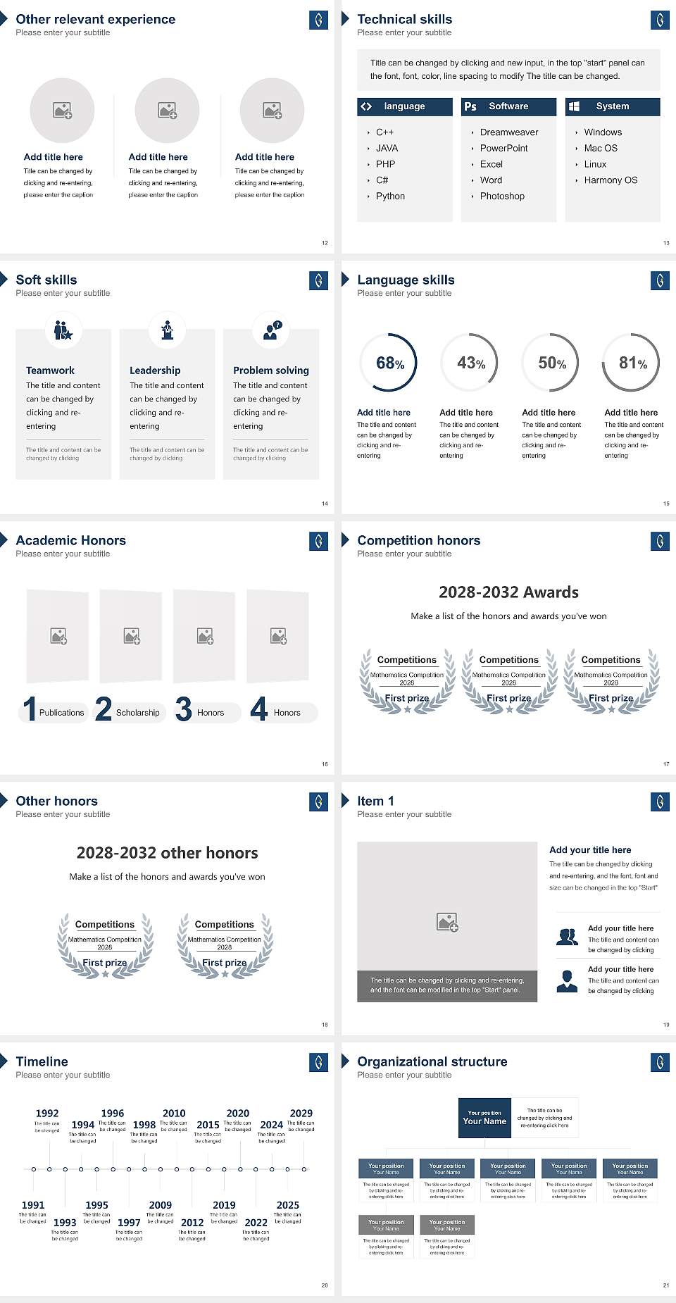 Gods Bible School and College Resume PPT Template4:3 ratio PPT effect preview image3