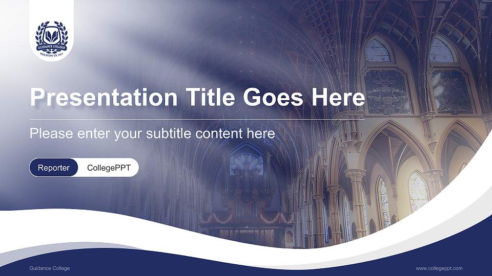 Guidance College Lecture Sharing and Networking Event PPT Template16:9 ratio PPT effect preview image