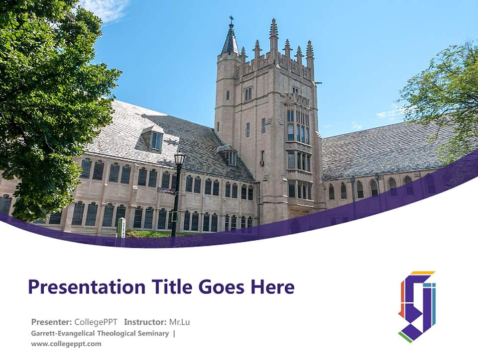 Garrett-Evangelical Theological Seminary Course/Courseware Creation PPT Template4:3 ratio PPT effect preview image5