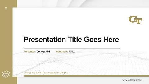 Georgia Institute of Technology-Main Campus Thesis Proposal/Graduation Defense PPT Template