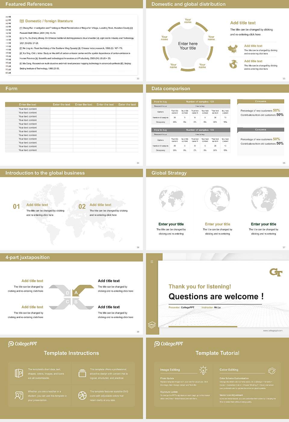 Georgia Institute of Technology-Main Campus Thesis Proposal/Graduation Defense PPT Template16:9 ratio PPT effect preview image4