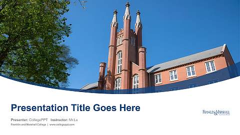 Franklin and Marshall College Course/Courseware Creation PPT Template