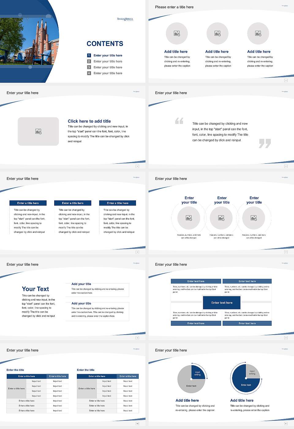 Franklin and Marshall College Course/Courseware Creation PPT Template16:9 ratio PPT effect preview image2